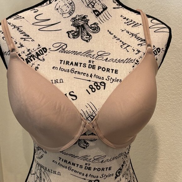NWOT Body by Victoria's Secret Lightly Lined Underwire in "Satin" Praline Sz 36D - Picture 4 of 5